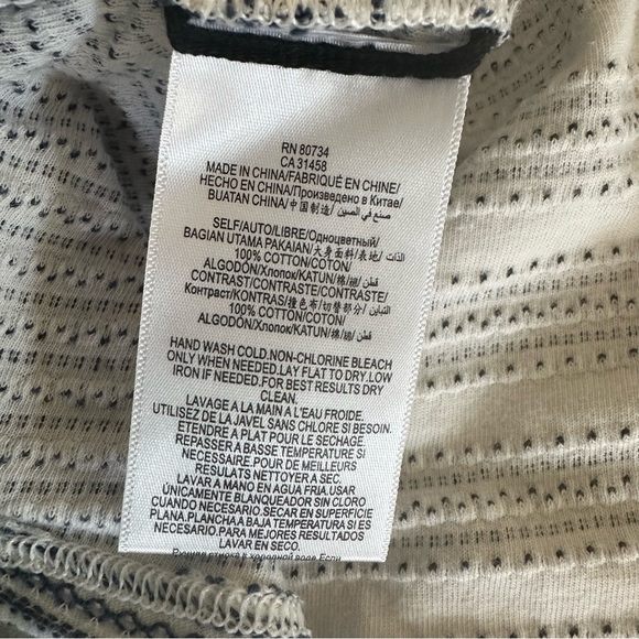 BCBGMaxAzria Lani Lace Up Front Embroidered Striped Knit Tunic Dress XXS - Picture 10 of 13